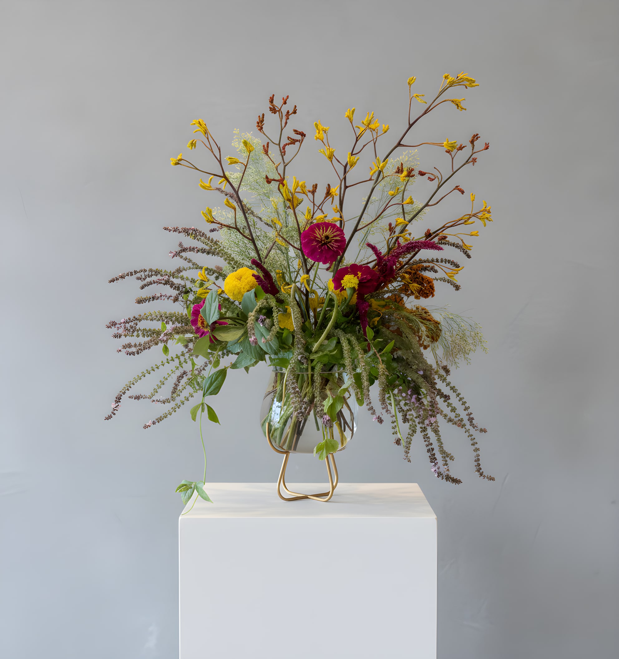 My Happy Place - Because flowers follow the rhythm of the seasons, availability changes often. Your arrangement may vary from the photo, and some varieties may differ. We design with the freshest blooms available, making substitutions when needed—while always preserving the overall mood: fresh, artful, and beautifully composed.  For specific flower or color requests, please contact us before ordering.