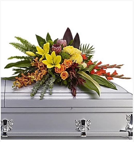 Orange mix - Floral mix with tropical flowers   