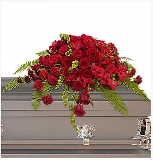 Red mix - Red floral mix with roses and carnations  