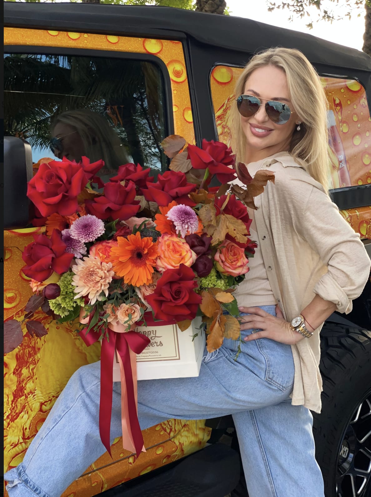 Autumn kiss - This bouquet creates a truly autumn mood.