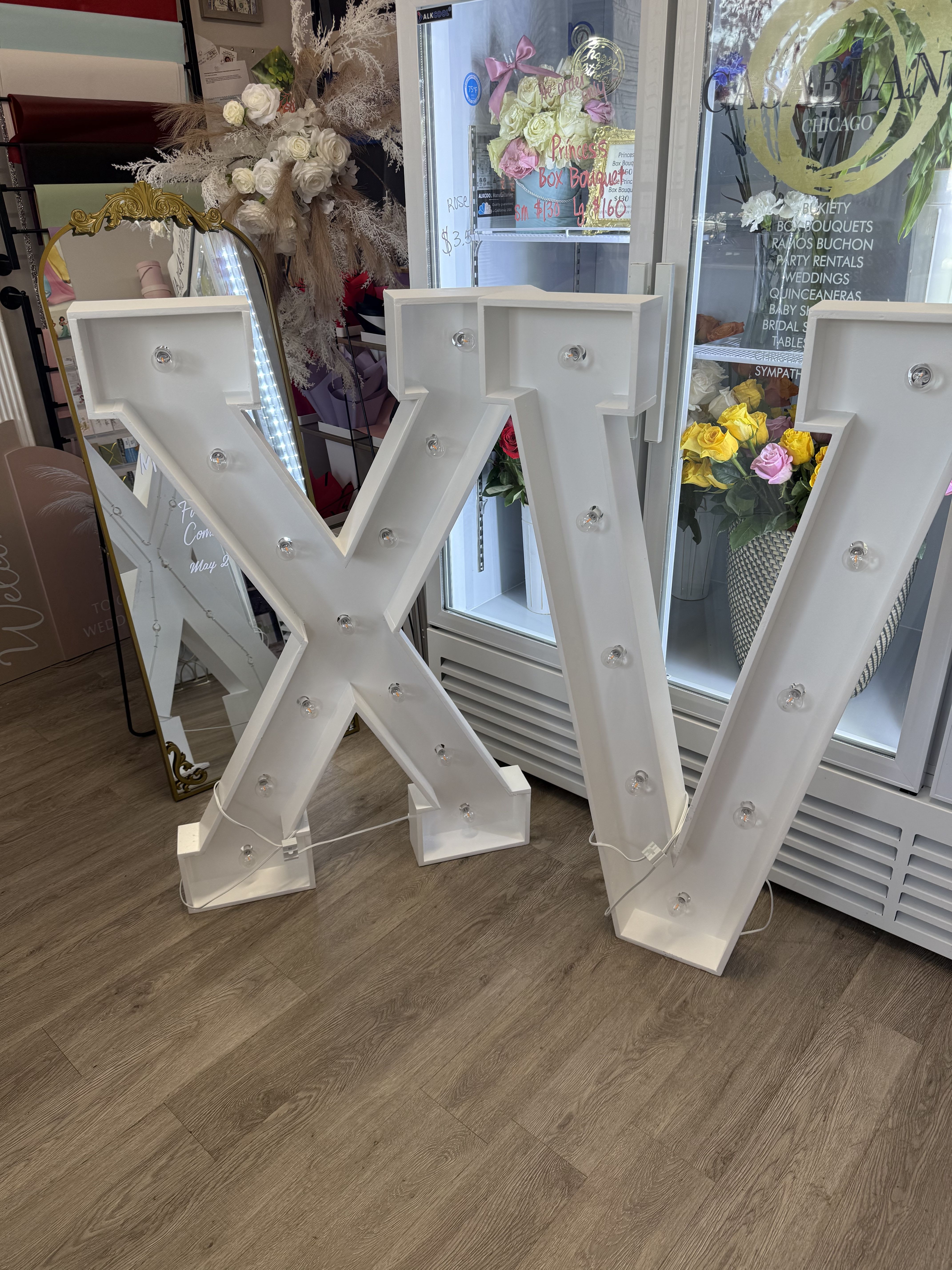 XV Numbers FOR RENT for Quinceanera  - 4ft wooden numbers for a XV Quinceanera celebration. Delivery and set up additional depending on event location. 