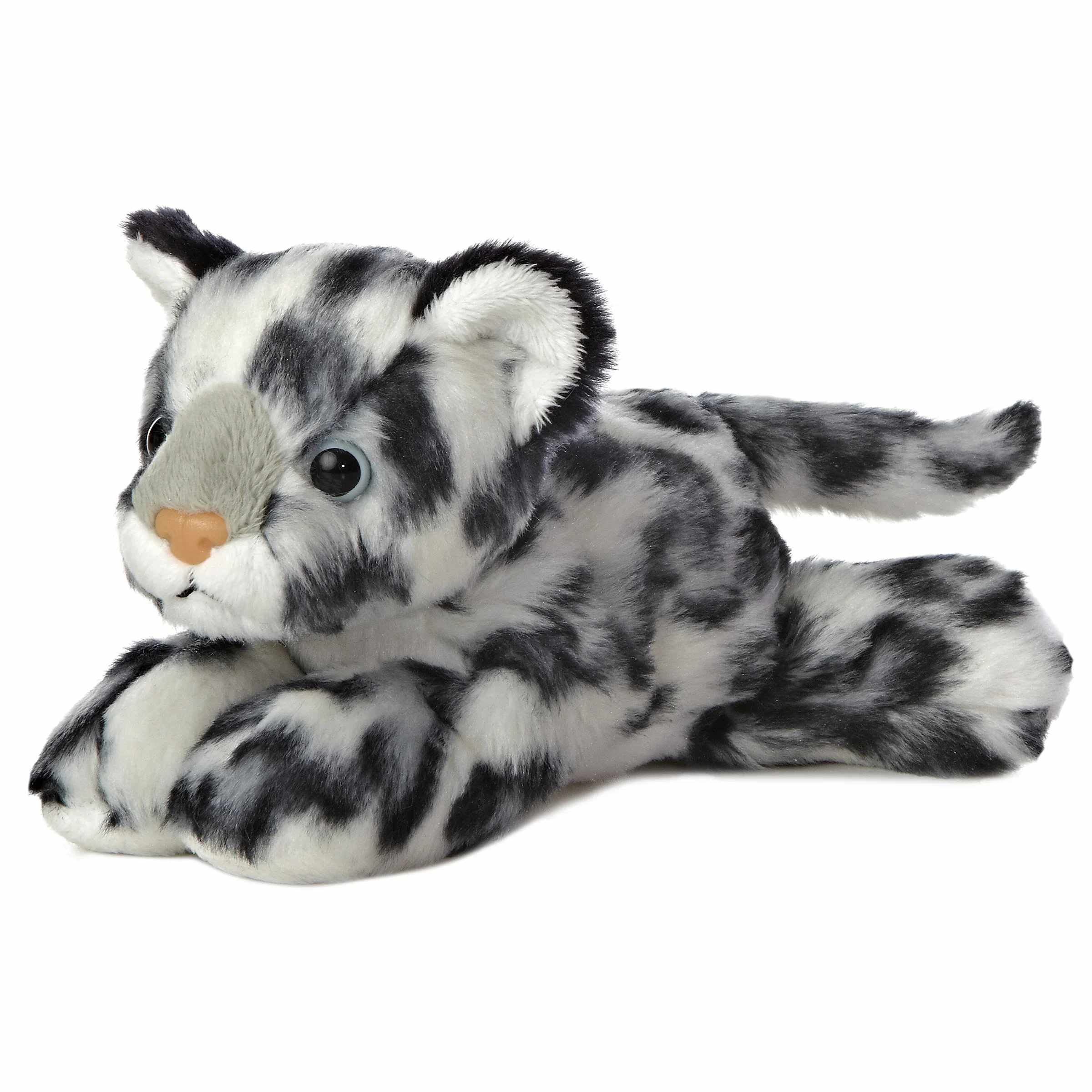 Snow Leopard - 8" mini flopsie plush