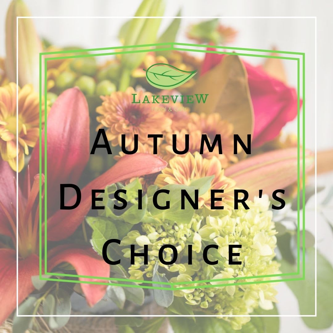 Autumn Designer's Choice - Want the best that the season has to offer?  Let our designers create a luxurious autumn arrangement using the freshest fall blooms and textures!  Standard: Petite Arrangement appropriate for a desk, coffee table or windowsill Deluxe: Moderate Arrangement appropriate for a kitchen table or island Premium: Premium blooms in a large size, sure to create a WOW factor!