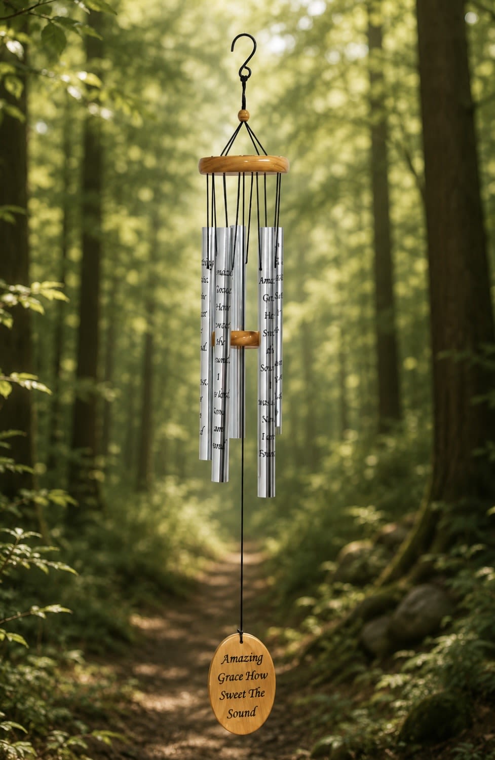 Amazing Grace How Sweet The Sound Wind Chime 40” - Wind Chime 40 inches.