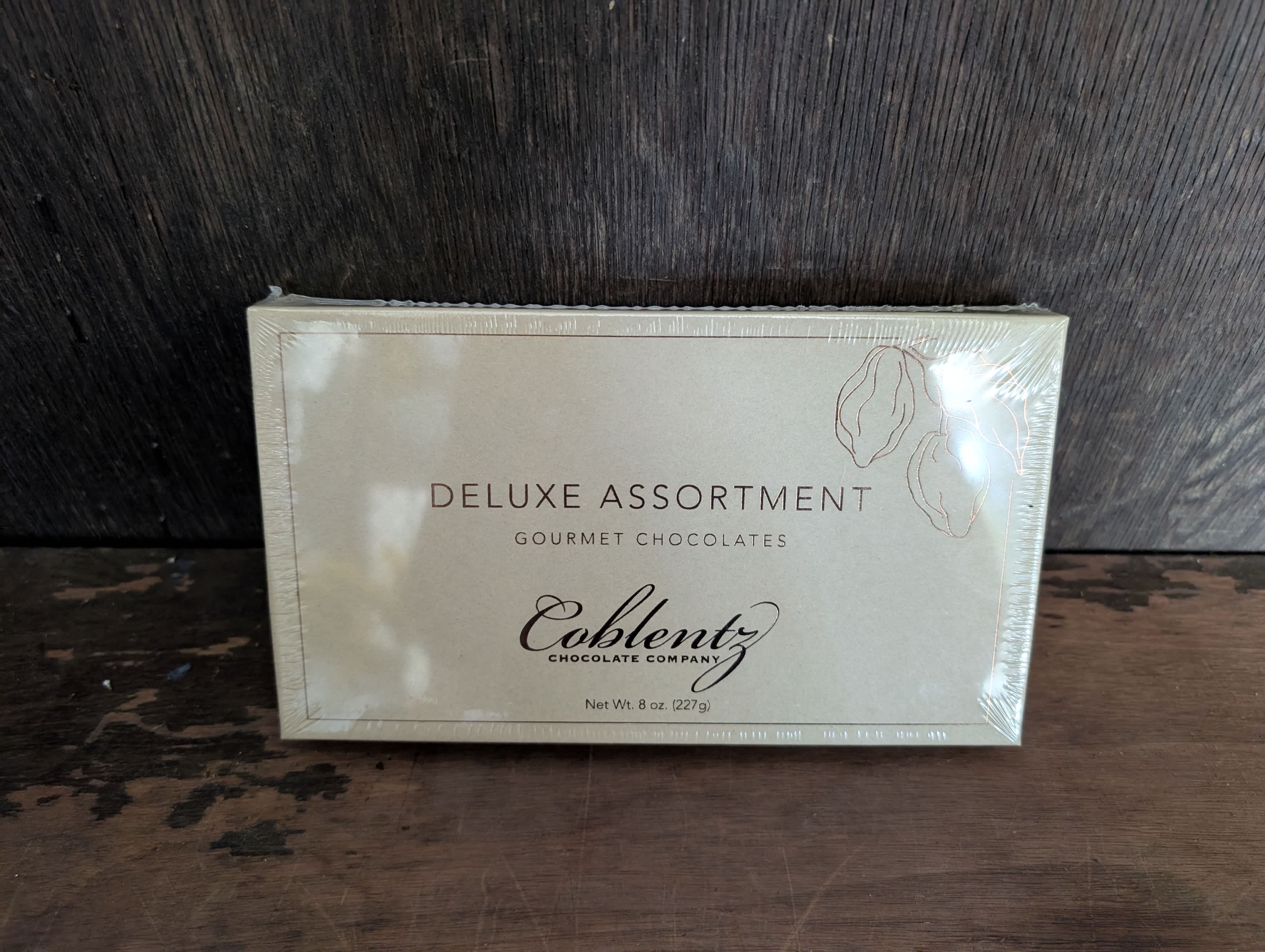 Box of deluxe assorted gourmet chocolates