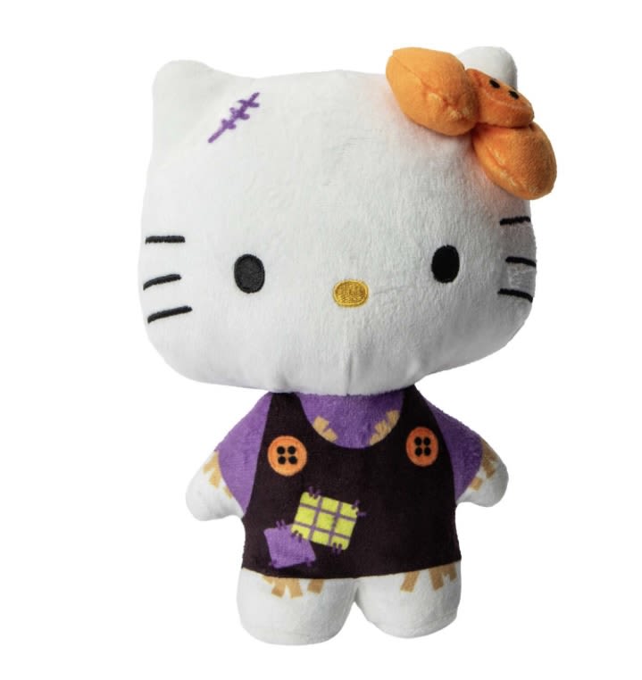 Hello Kitty plush toy in a Halloween outfit