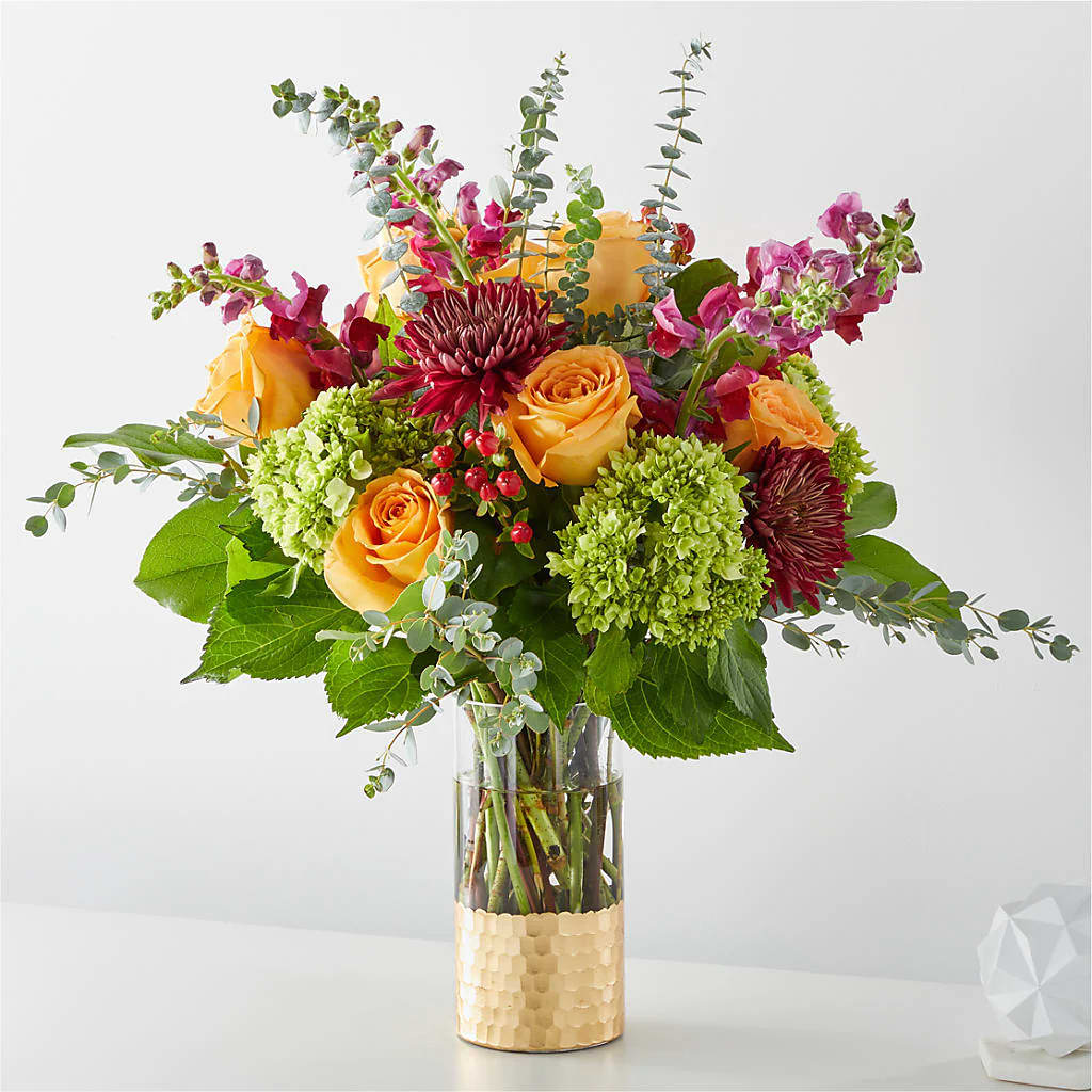 Gilded Moment Bouquet - Elegant and charming with a hint of golden glamour.