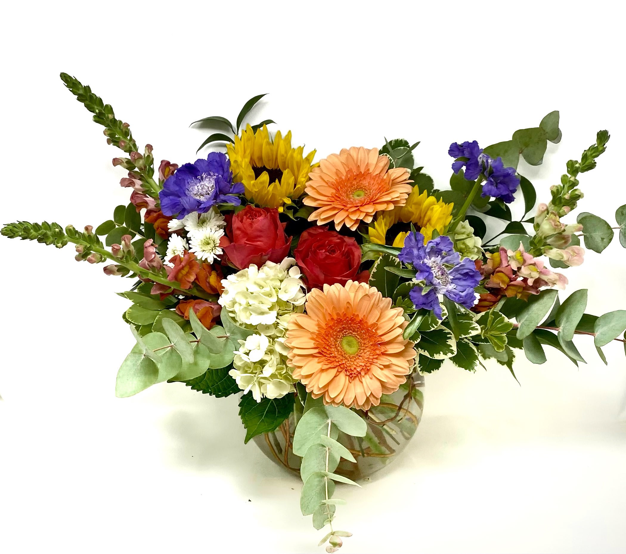 Bowl of Summer Joy  - Seasonal and bright mix of summer blooms