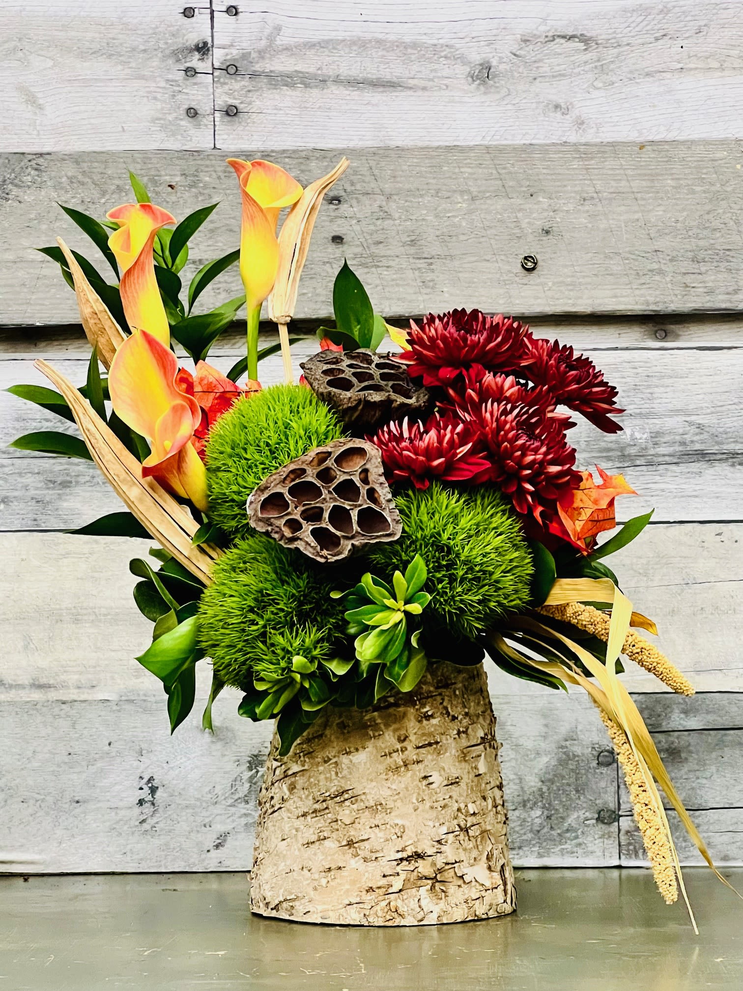 Fall Forest - A Fall arrangement with a twist. 