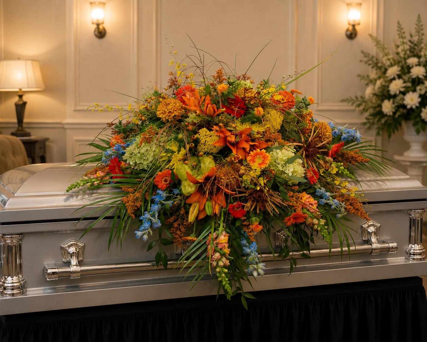 K631 Mixed Color Casket Spray - .