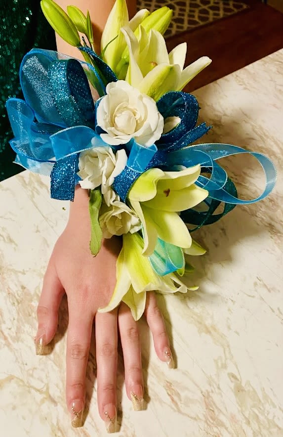 Lily of the Nile Corsage in West Frankfort, IL | Divine Designs