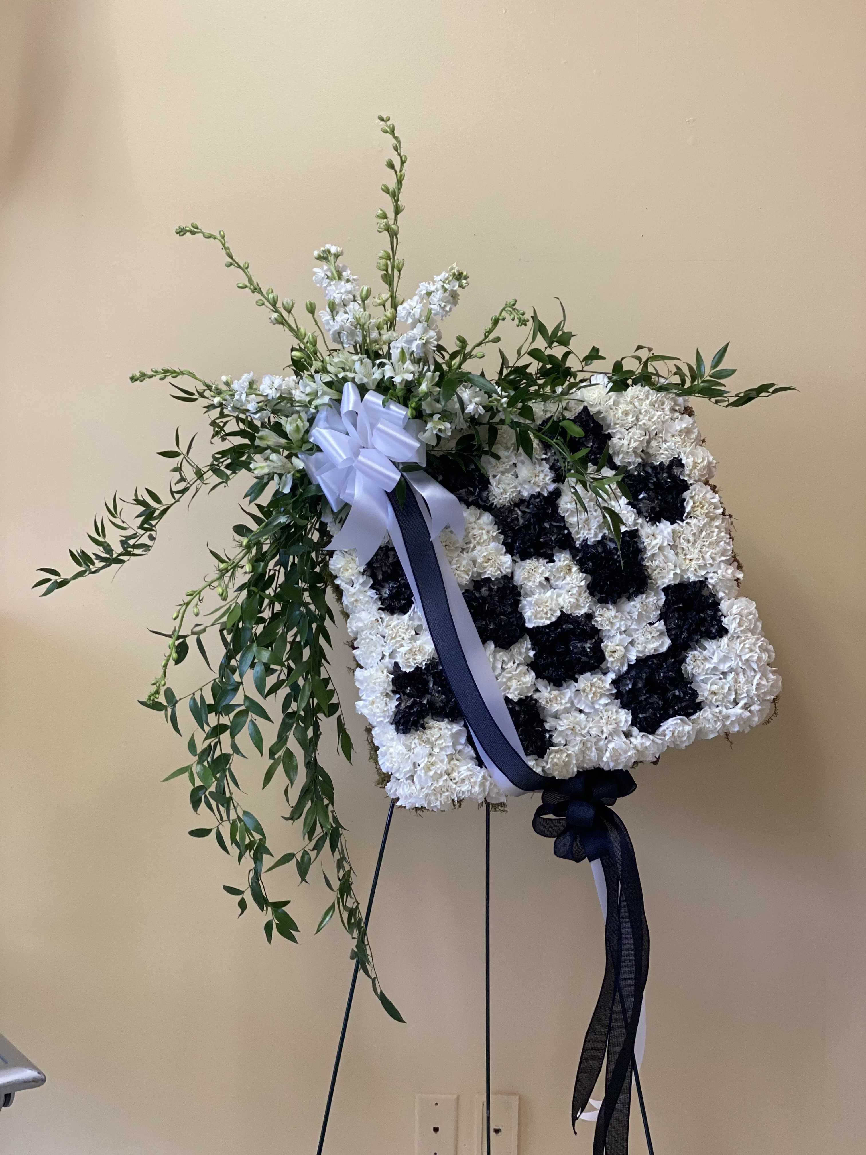 Racing Checkered Flag - Honor your racing fan with our custom made checkered flag.  PLEASE CALL FOR QUOTE ON PRICING 662-893-0088 Notice must have 48 hours advance notice