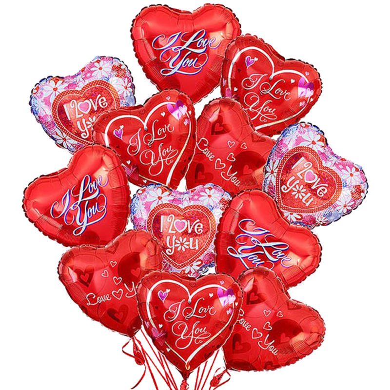 I Love You Mylar Balloon Bouquet - Give your special love a lift with this amorous assortment of helium-filled Mylar balloons. This fun surprise arrives with romantic messages and words of love for your one-and-only. Choose from Standard Half Dozen or Deluxe One Dozen balloons. Balloon designs and messages will vary depending on availability. A long-lasting gift that's unique, fun, and festive.