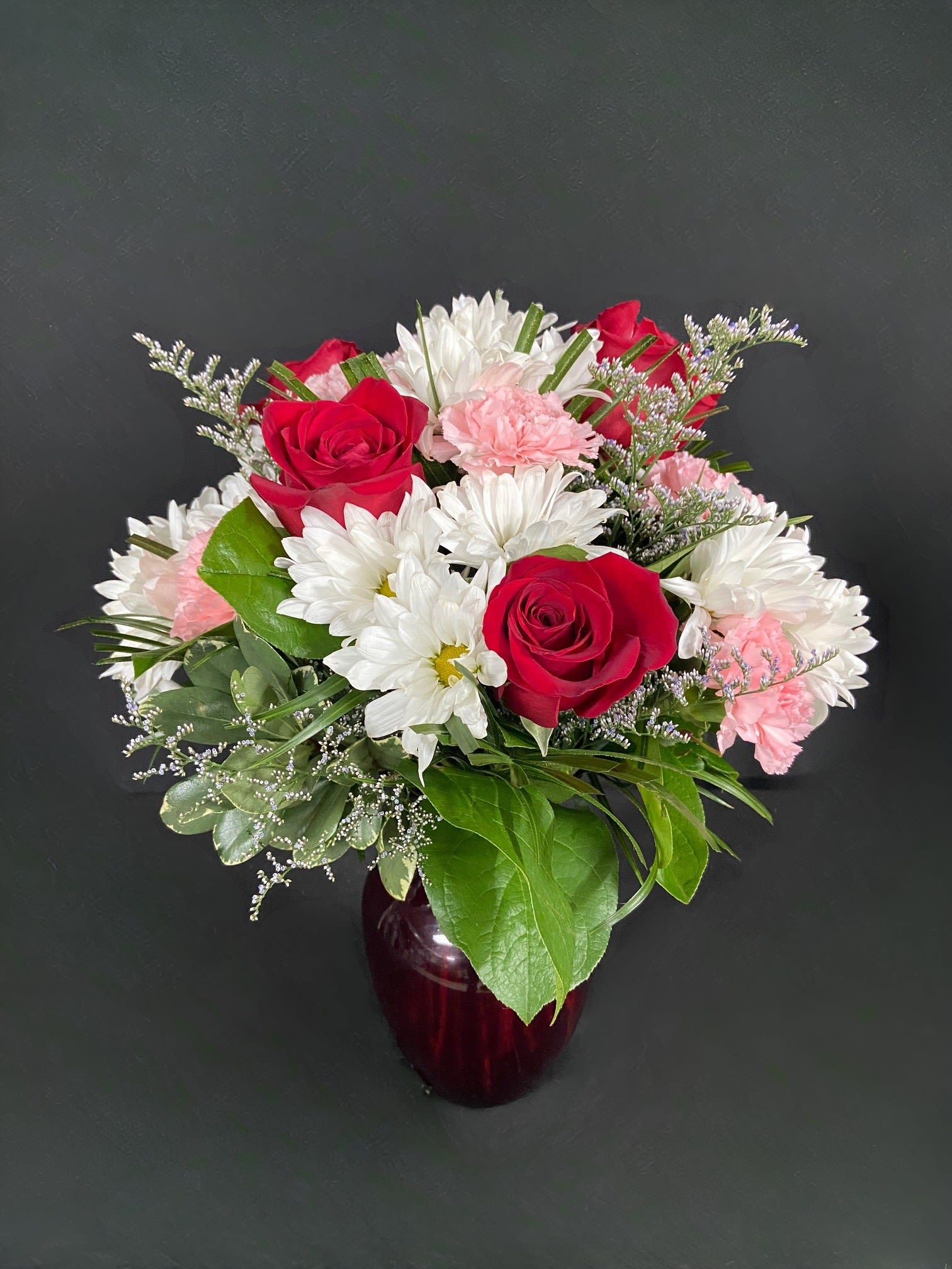Boldly Bashful - This bouquet is a sweet way to show someone you care. Boldly Bashful by BloomNation™ is a great gift for Valentine's Day, a Birthday, or just because!
