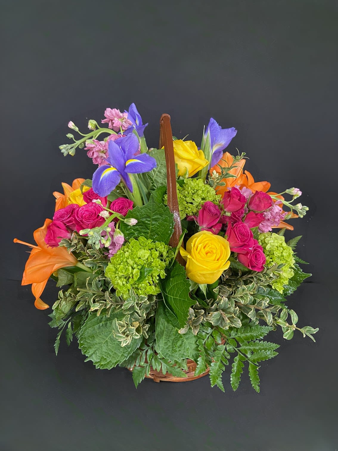 Brilliance - For the color lover in your life! Featuring 6 different types of flowers, this arrangement is a bright beauty. Send it to celebrate the summer season or for birthdays.