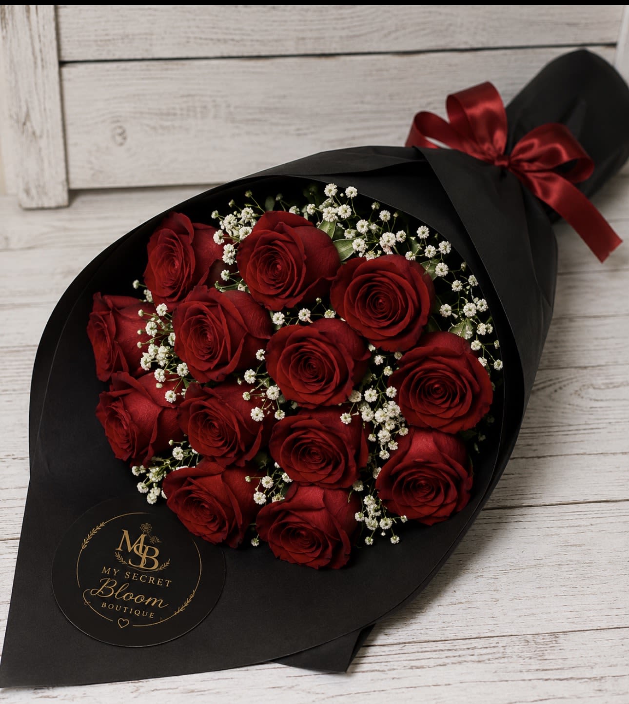Wrapped Bouquet  - Wrapped bouquet of 12 roses