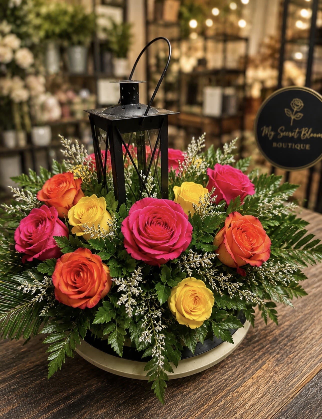 CENTERPIECE - Every arrangement is handcrafted just for you. We carefully select the freshest flowers available each day. Occasionally, substitutions may be necessary due to seasonal or market availability, but we always replace them with flowers of equal or greater value in the same color palette and style. Your arrangement will always be beautiful, fresh, and thoughtfully designed.  