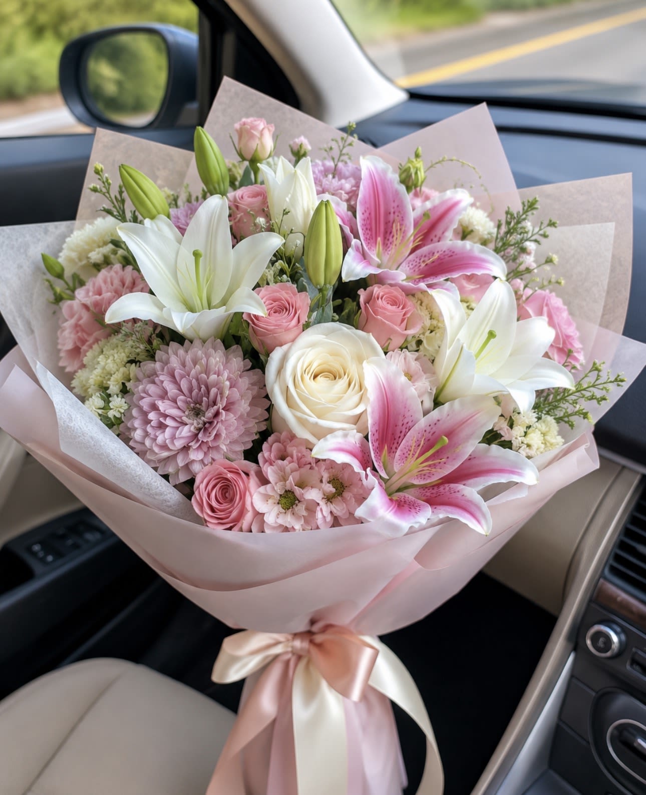Just affection - Every arrangement is handcrafted just for you. We carefully select the freshest flowers available each day. Occasionally, substitutions may be necessary due to seasonal or market availability, but we always replace them with flowers of equal or greater value in the same color palette and style. Your arrangement will always be beautiful, fresh, and thoughtfully designed.  