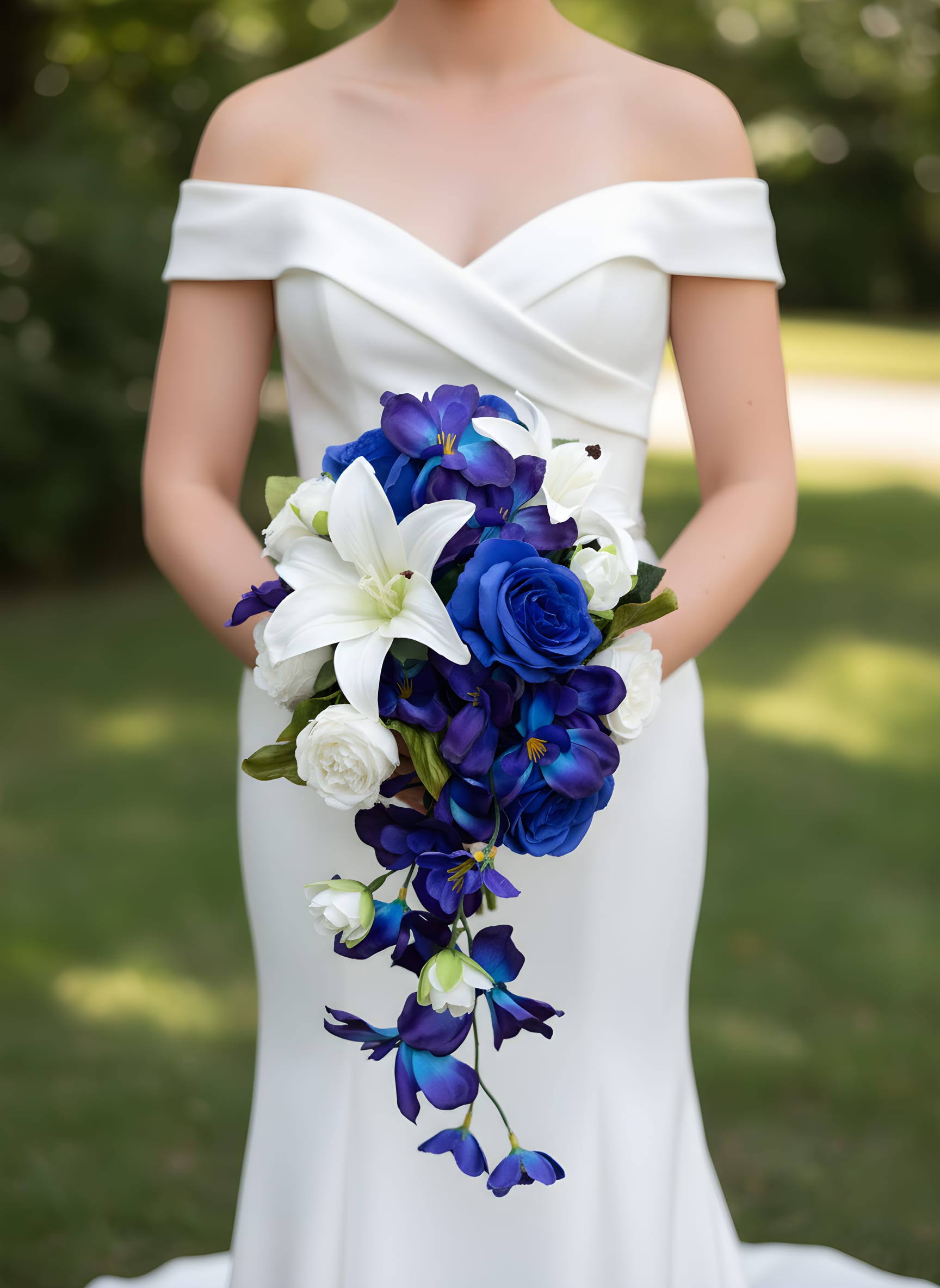 silk bridal bouquet - incease size and quality of product