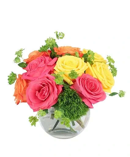 VIVID SORBET - A bright colored arrangement to remind you of fruity sorbet