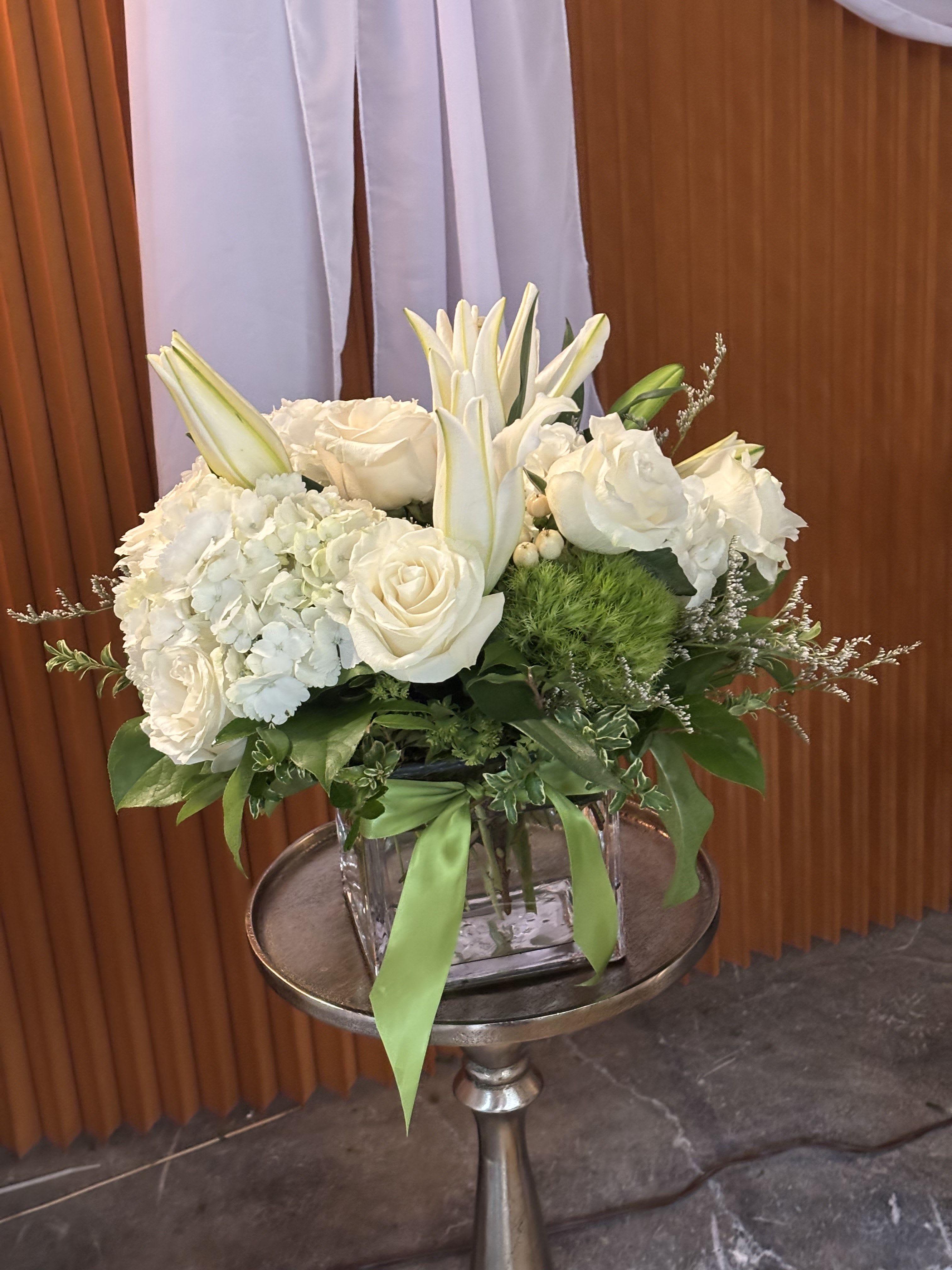 Tender Moments - Romantic and timeless, this arrangement blends classic flowers with a delicate touch, making it perfect for anniversaries, weddings, or special celebrations.