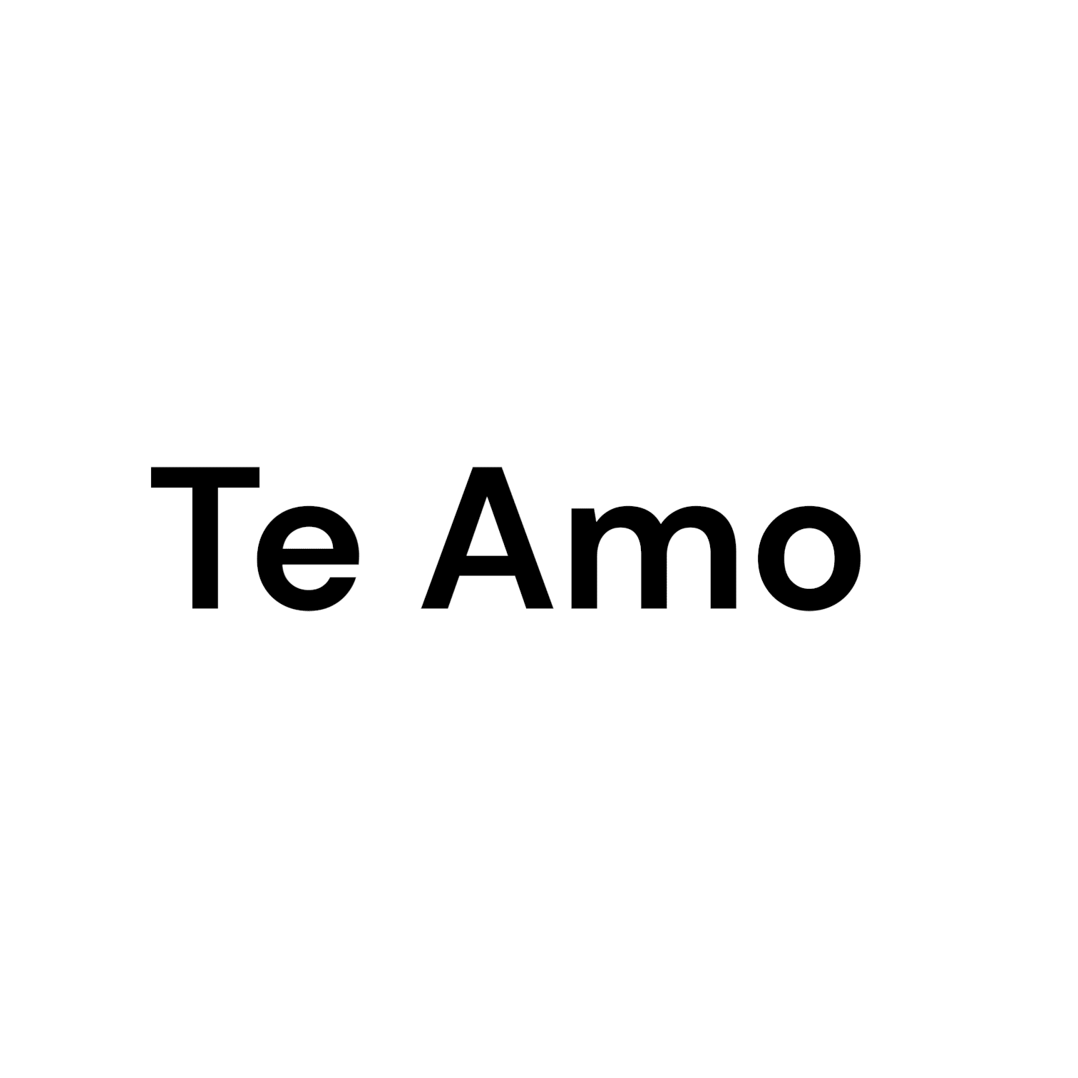 Te amo - A personalized sticker, perfect for your flower bouquet, a lovely touch for that special someone.