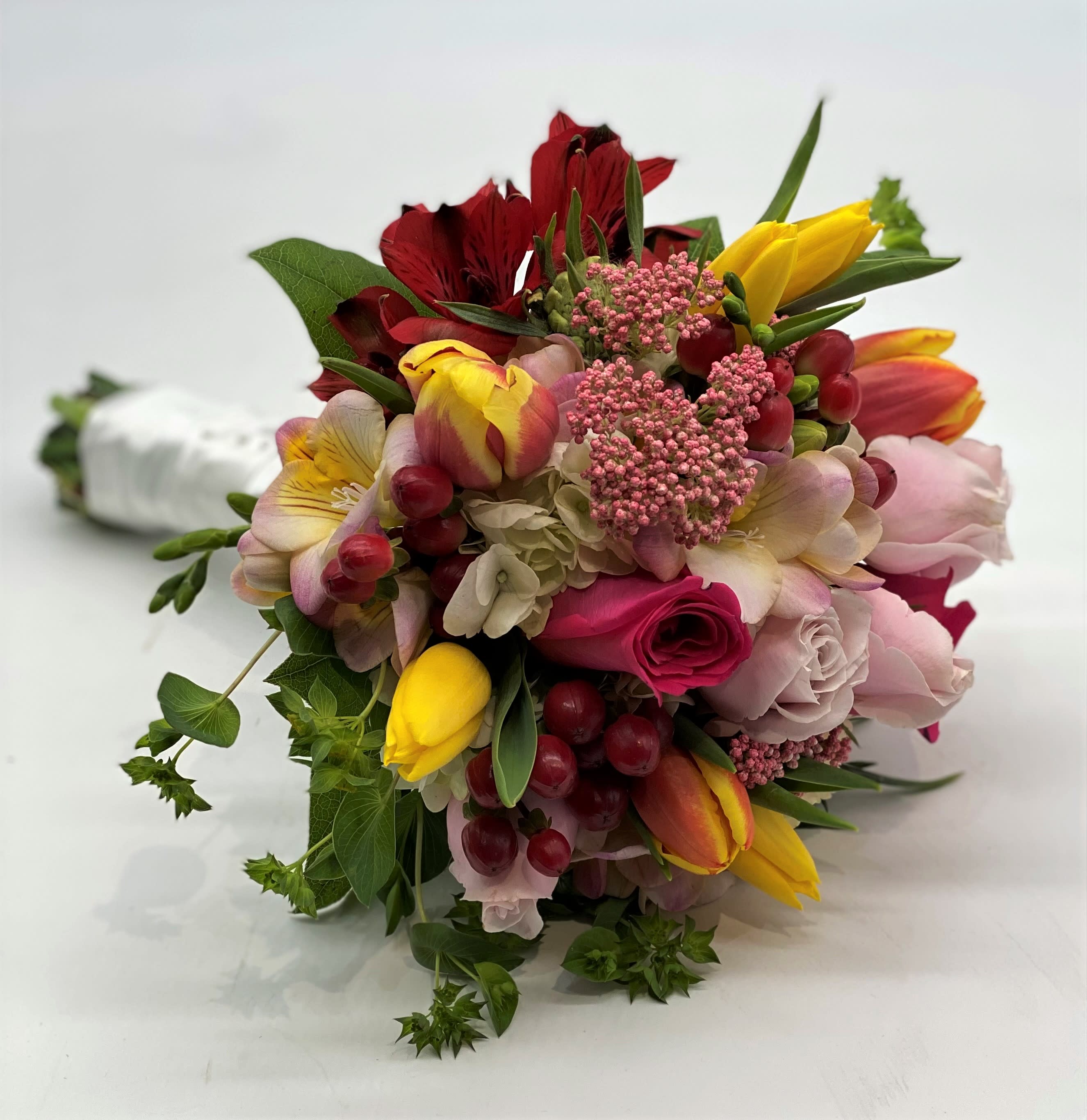 The Class Flirt Clutch Bouquet - Bright, colorful vibes!