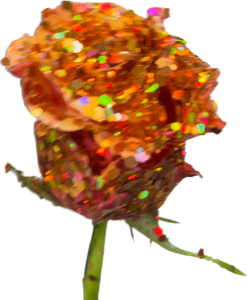 Roses any color - We make roses all colors with glitter