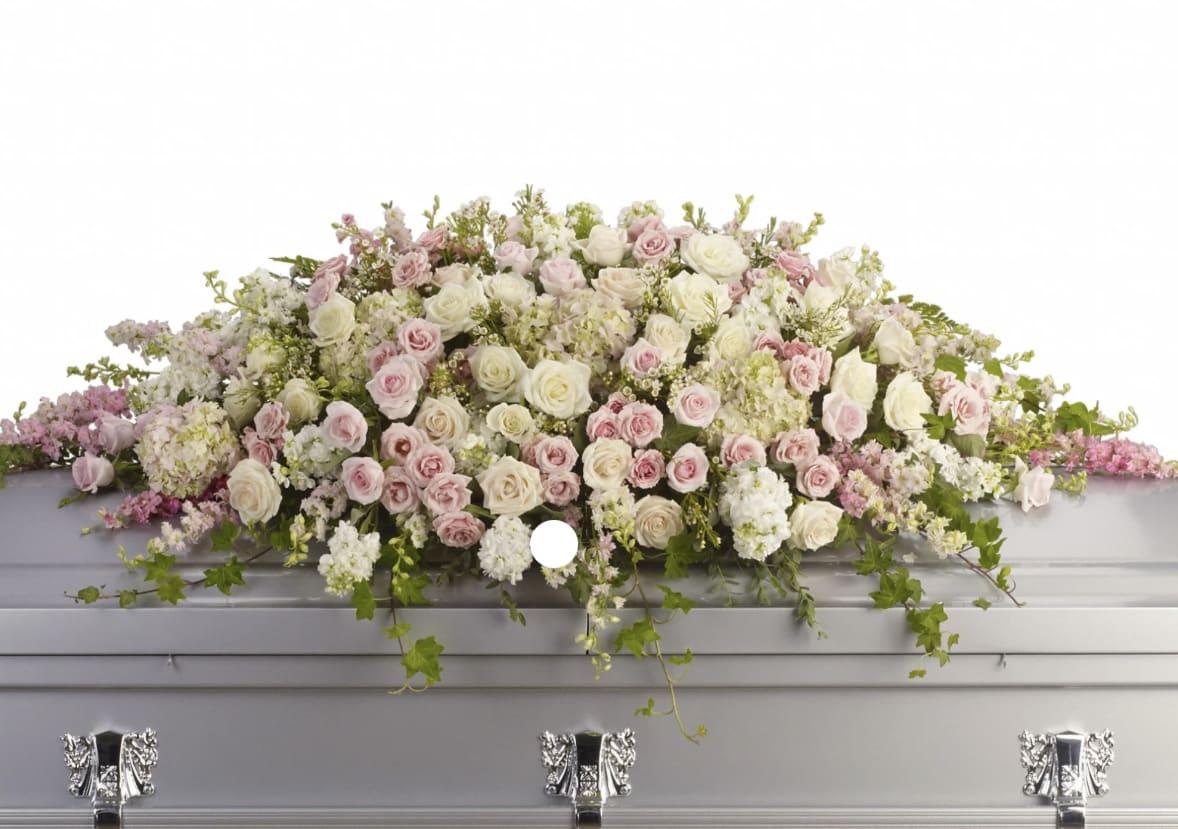 Full size casket spray that cover top of casket - Full size casket spray