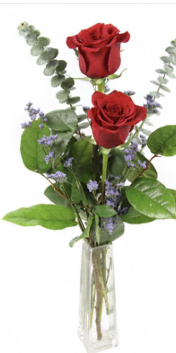 Bud Vase - Bud Vase with Rose