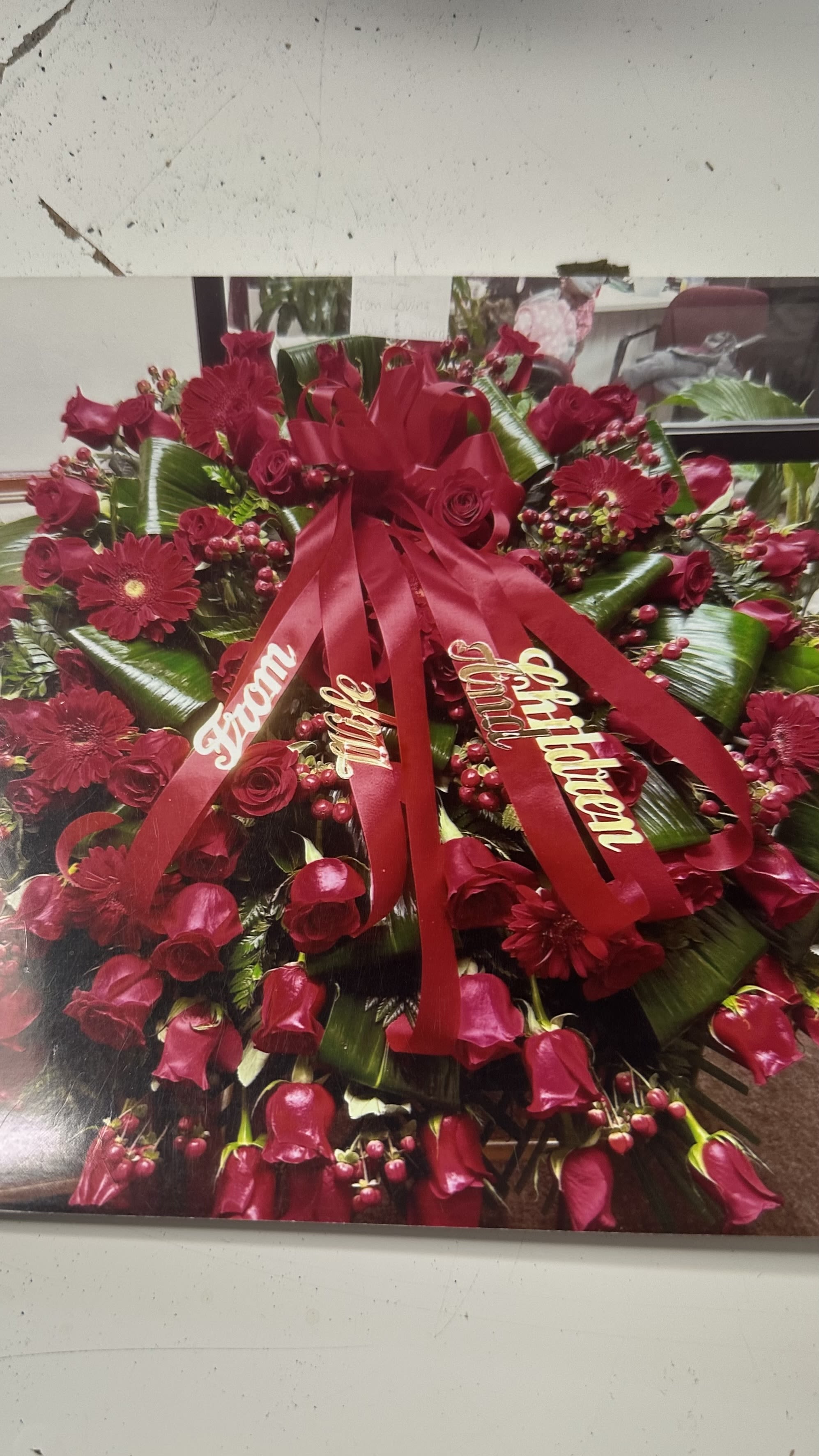 Large Casket Spray Special Roses - Large Casket Spray Roses  