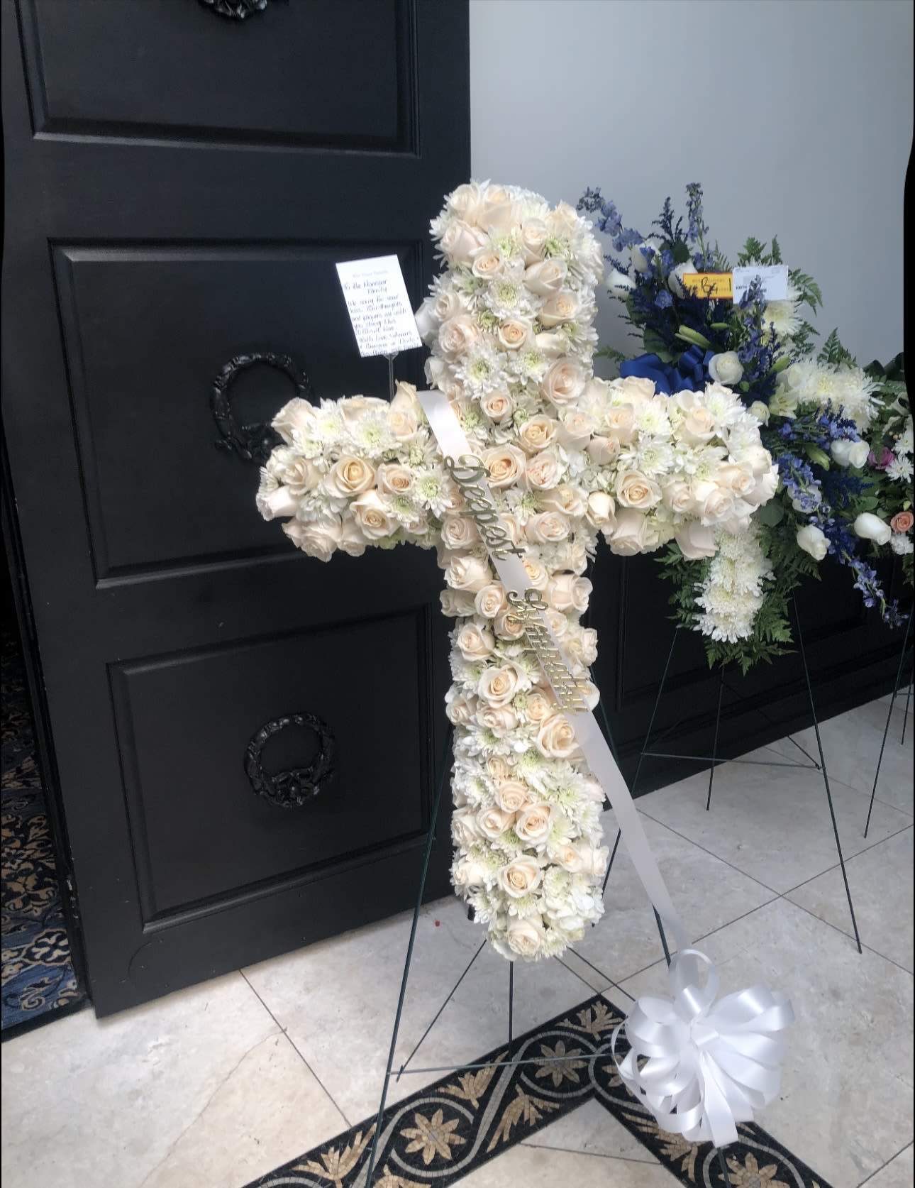 Cross Arrangement  Roses - Cross Arrangement 