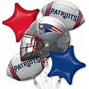 New England Patriots NFL Anagram Balloon Bouquet Birthday Decoration Football - New England Patriots NFL Anagram Balloon Bouquet Birthday Decoration Football