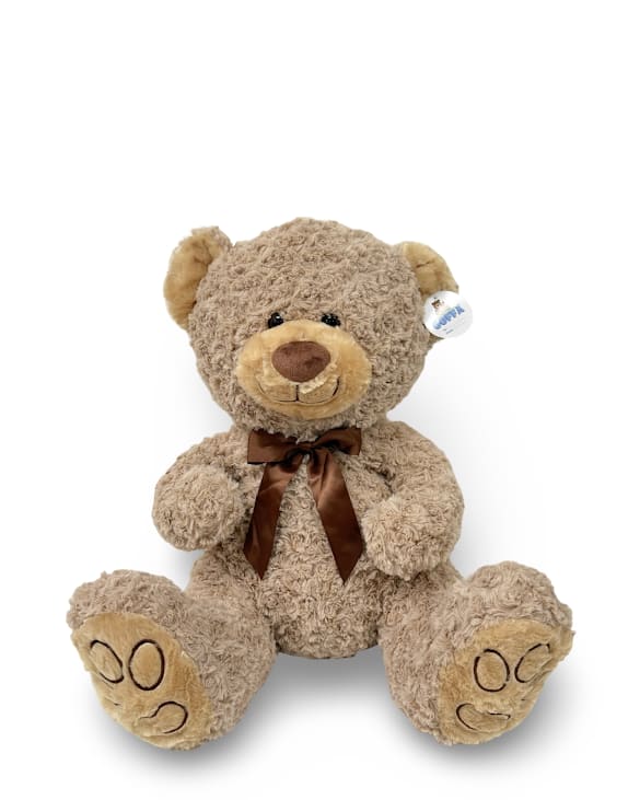 18" Taupe Bear Plush - This adorable and huggable bear is ready for playtime, anytime!