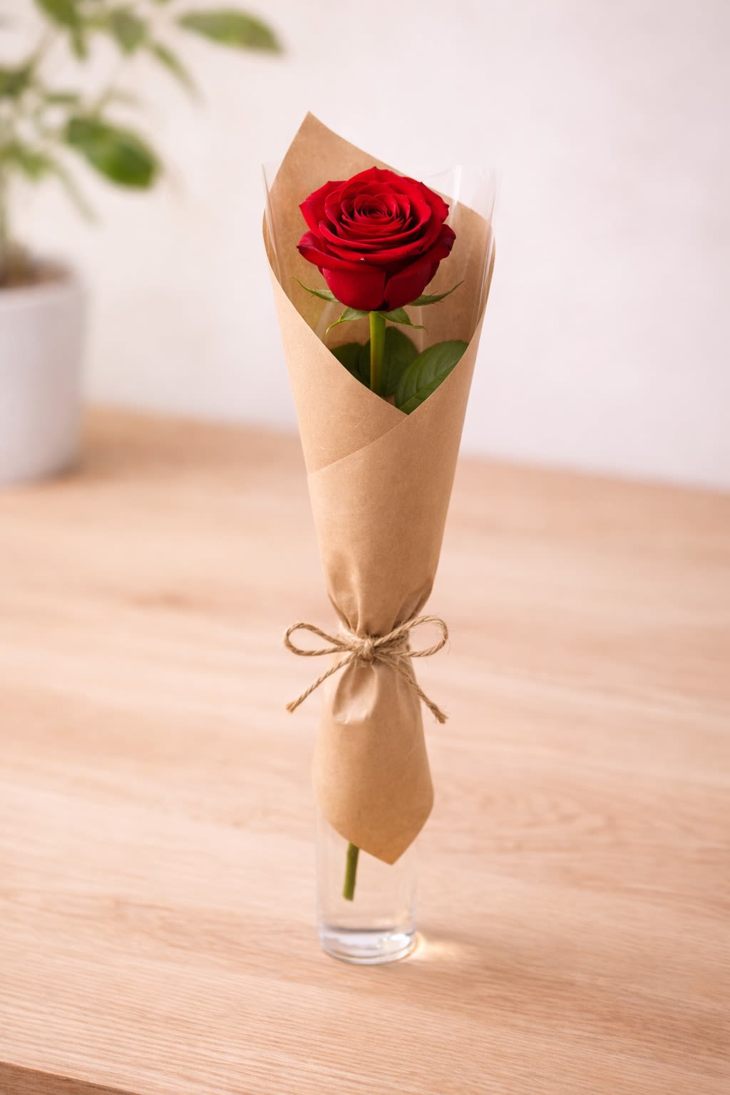 The Surprise Rose - The Surprise Rose   A timeless single rose beautifully wrapped in elegant kraft paper for a simple yet meaningful presentation. Each order includes one fresh premium rose in a surprise color, making every delivery unique and special. Perfect for romantic gestures, appreciation gifts, birthdays, or just because.  Rose color may vary based on daily freshness and availability, adding a fun surprise element to every order. Wrapping style may vary slightly while maintaining the overall elegant look.