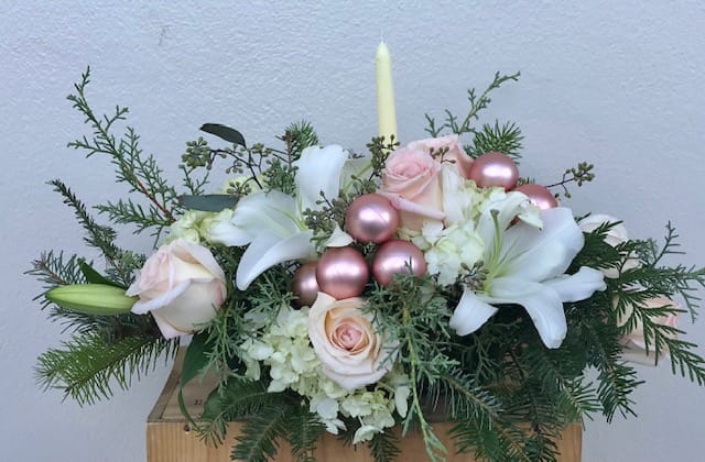 Holiday Approaches  - Roses, Lilies, green 