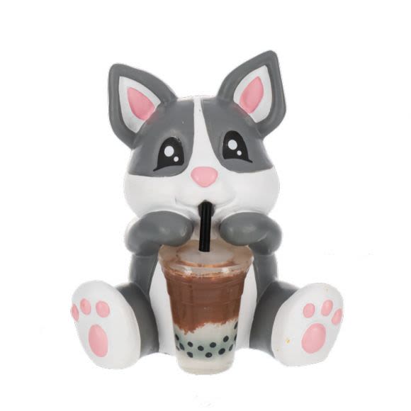 Boba Tea Animal Figurine - These adorable bubble tea buddies make a fun gift or add-on to any arrangement. Each figurine is a cute animal enjoying their own boba drink.  Order includes one figurine. Animal will be chosen at random unless a preference is noted in the special instructions, and we'll do our best to match it based on availability. 