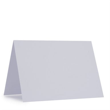 Blank folded greeting card on a white background