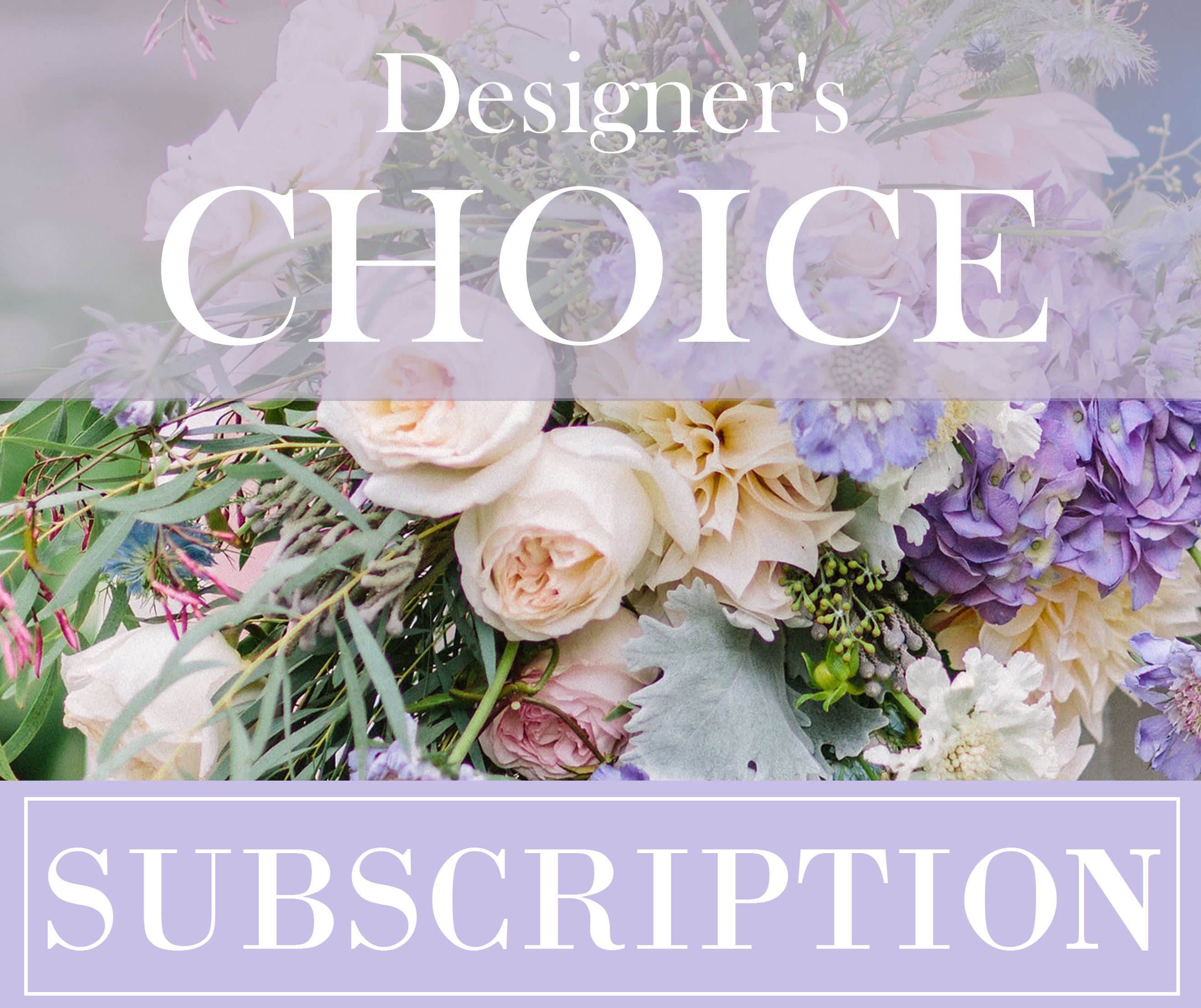 Designer's Choice Monthly Subscription - 6 Months - Our designers will create a one of a kind arrangement using a hand-selected variety of colors. These custom arrangements will be adored for their variety and difference of color. Colors and flowers will vary.  Each arrangement will be designed at a $85 value.  These arrangements will be delivered monthly on the same date as the initial selected delivery date (it may arrive a day before or after the designated date if it happens to fall on a day we are closed or a holiday).  Please call our office (216) 367-1200 if you have any comments, questions, or concerns!