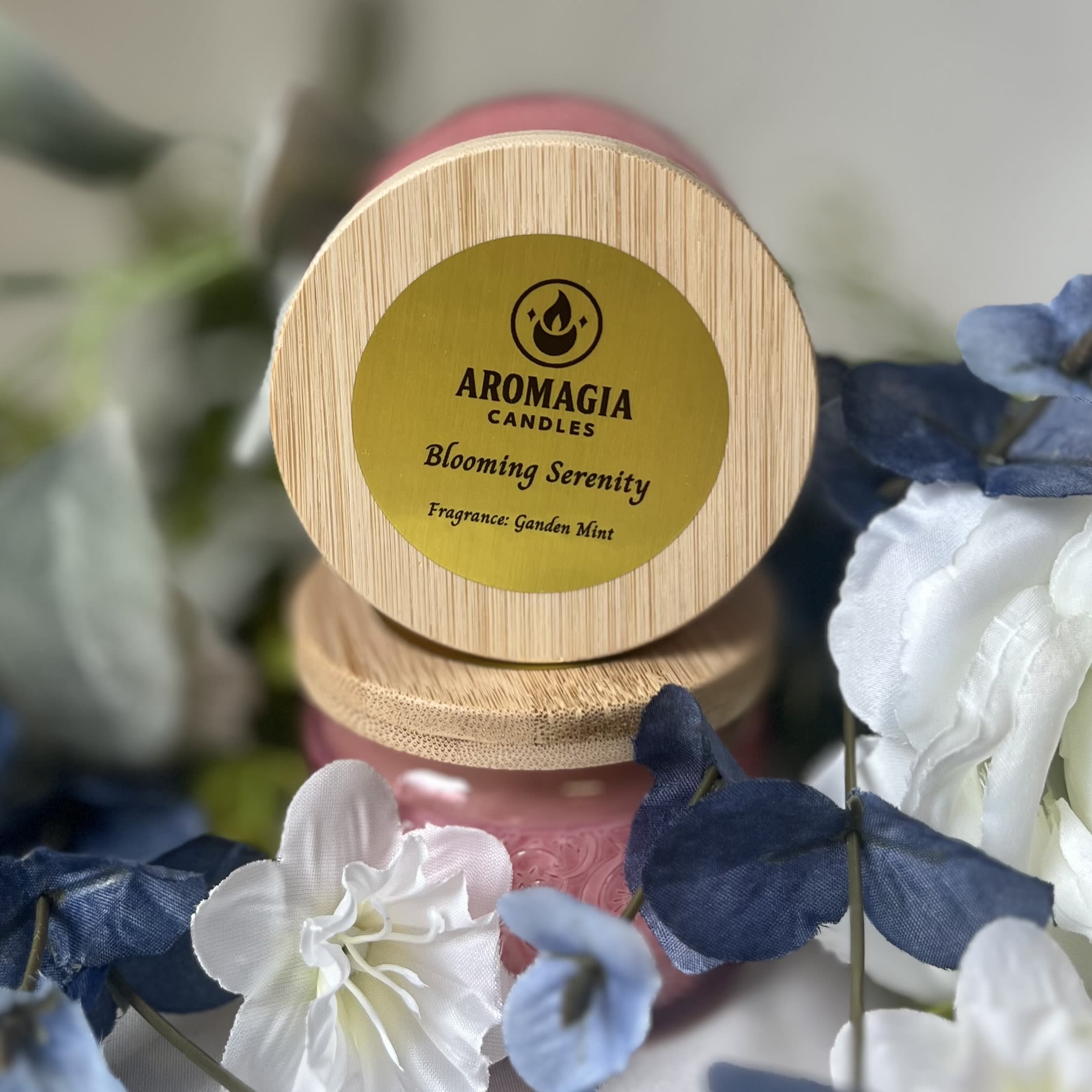 Garden Mint Candle - ONE Garden Mint scented candle. Please only purchase alongside a plant or flower arrangement, we do not offer these for delivery by themselves.