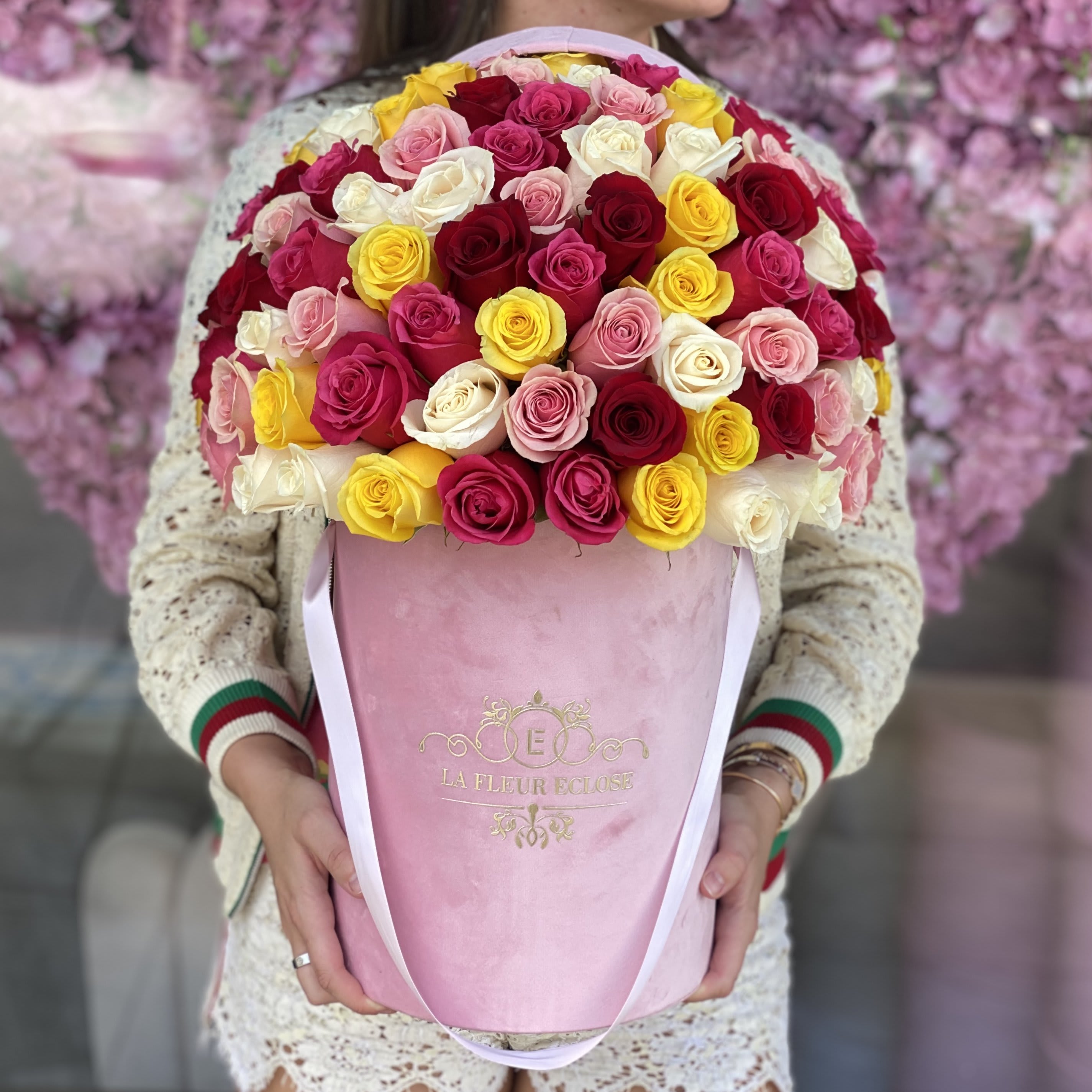 Multicolored Roses  - 75 Multicolored roses  can come in different colors than in the picture  If you want specific colors please mention in the special instructions 