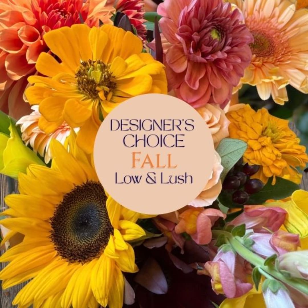 Fall bouquet with sunflowers, dahlias, and gerbera daisies