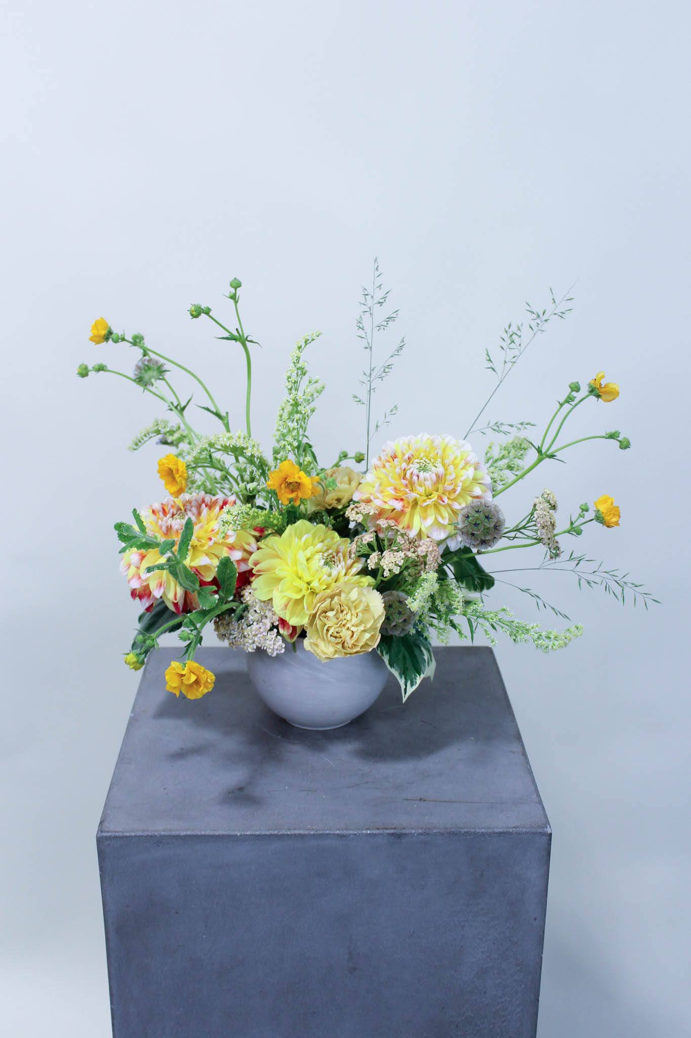 Small Seasonal - An arrangement to highlight the season!   *Images are a representation of our design style. Each arrangement is made to order and will vary based on product availability the week of your order.