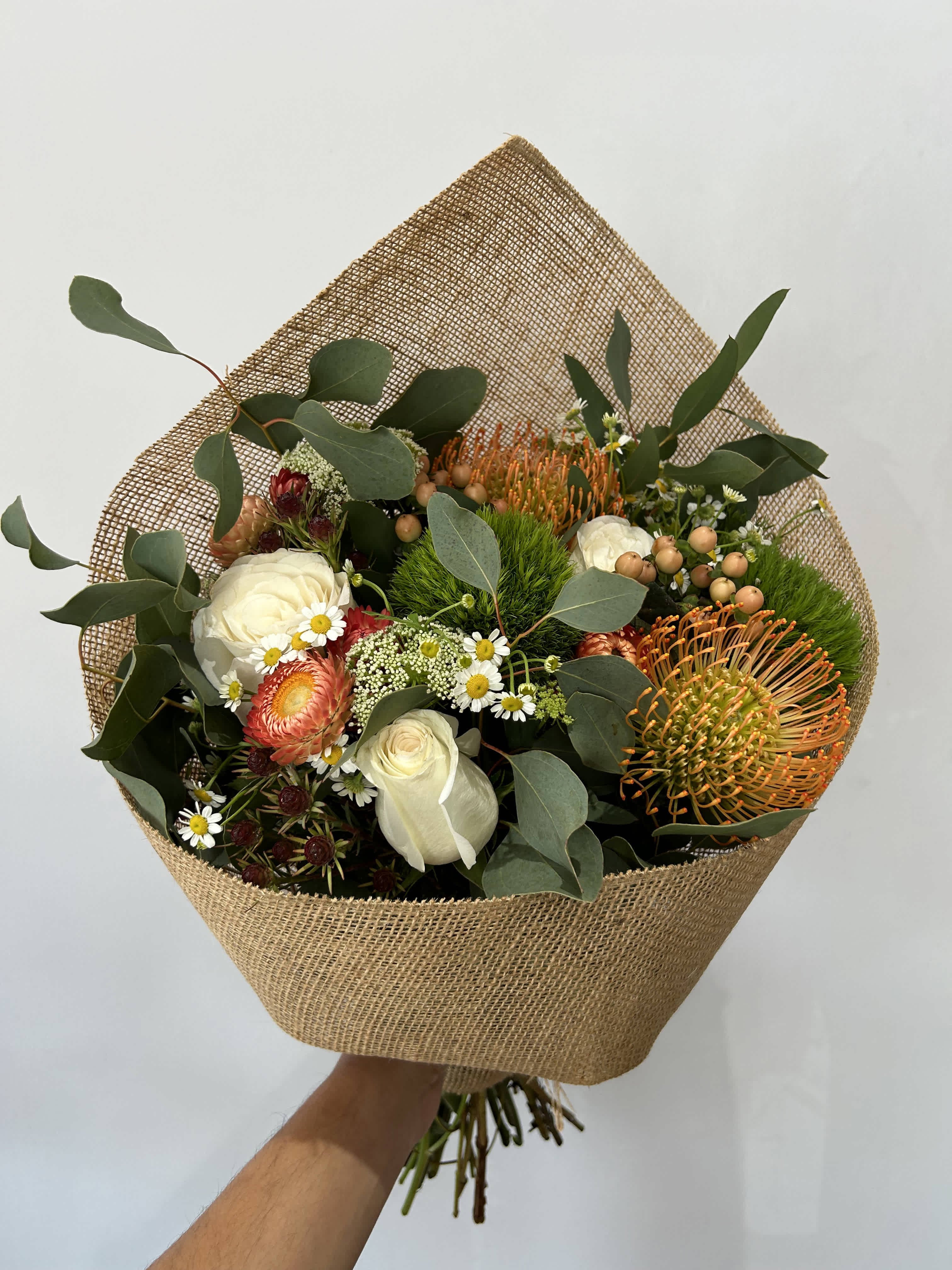 Seasonal Rustic Bouquet - Seasonal flowers arranged into a rustic bouquet. 