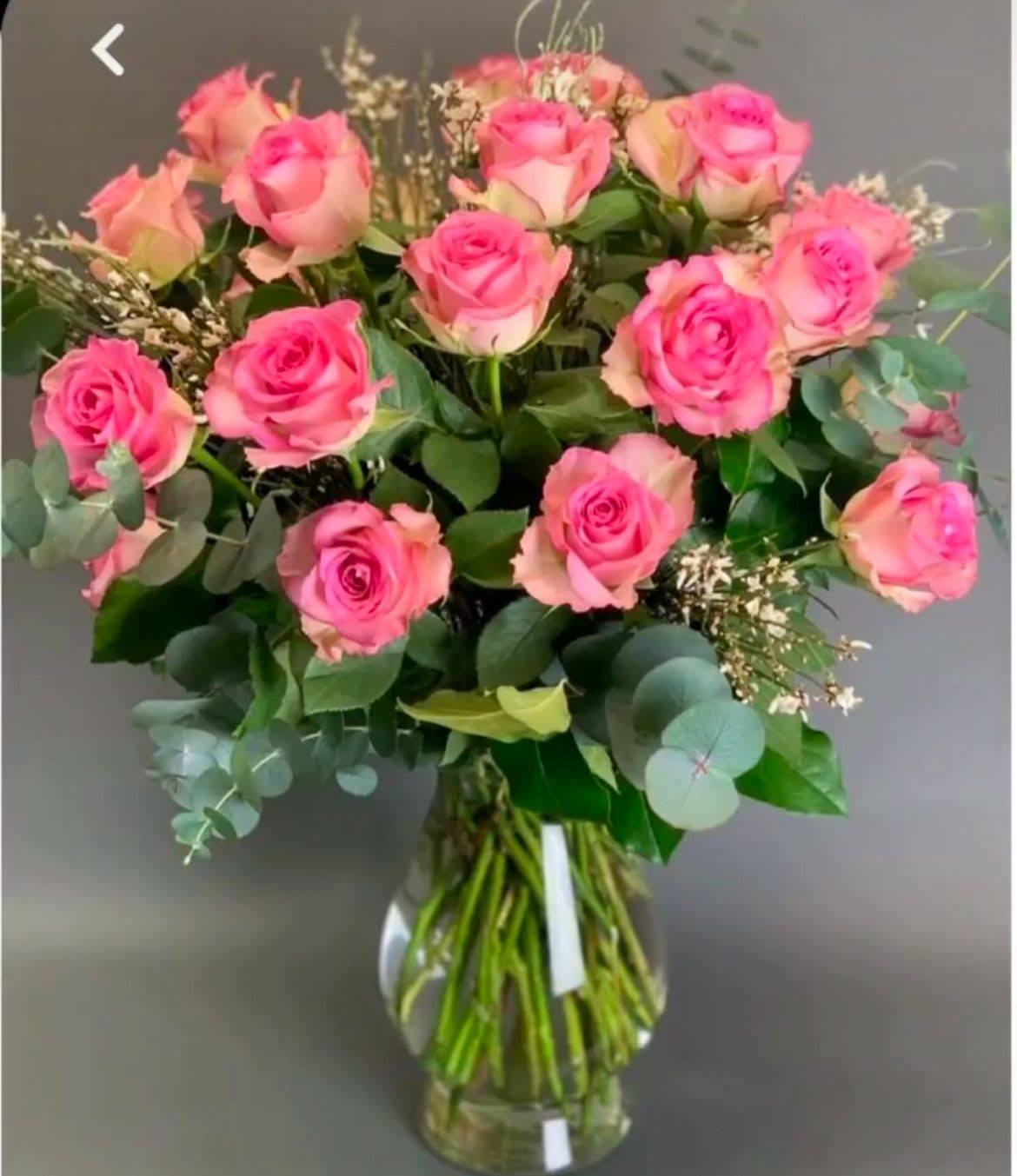 Dozen Long Stemmed Pink Roses - These pink roses are cheerful and fun! Dozen Long Stemmed Pink Roses by BloomNation™ is the perfect gift to show your love and appreciation.   