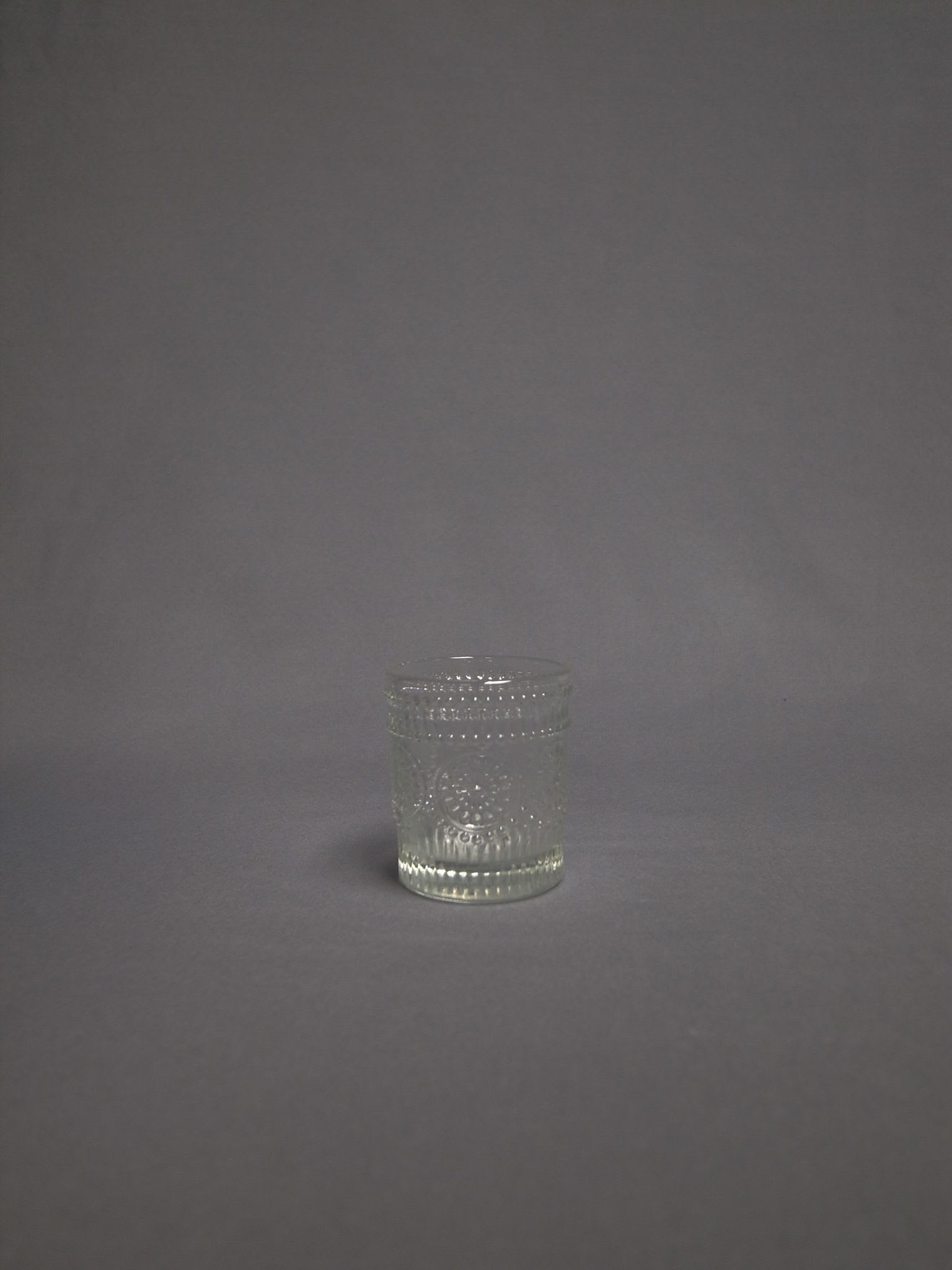 2.5" Glass Patterned Votive - 2.5 inch patterned glass votive