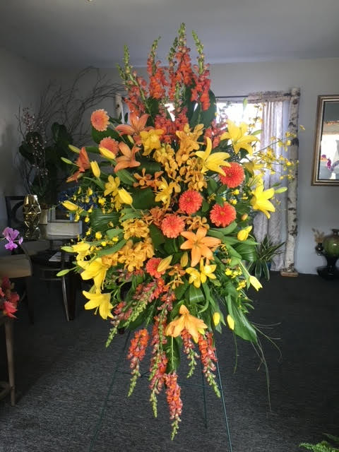 Sunset  - Premium Summertime Flowers playfully designed.