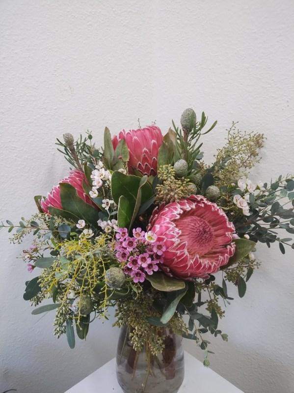 Empress - All LOCAL flowers! These huge empress proteas are sure to impress. 