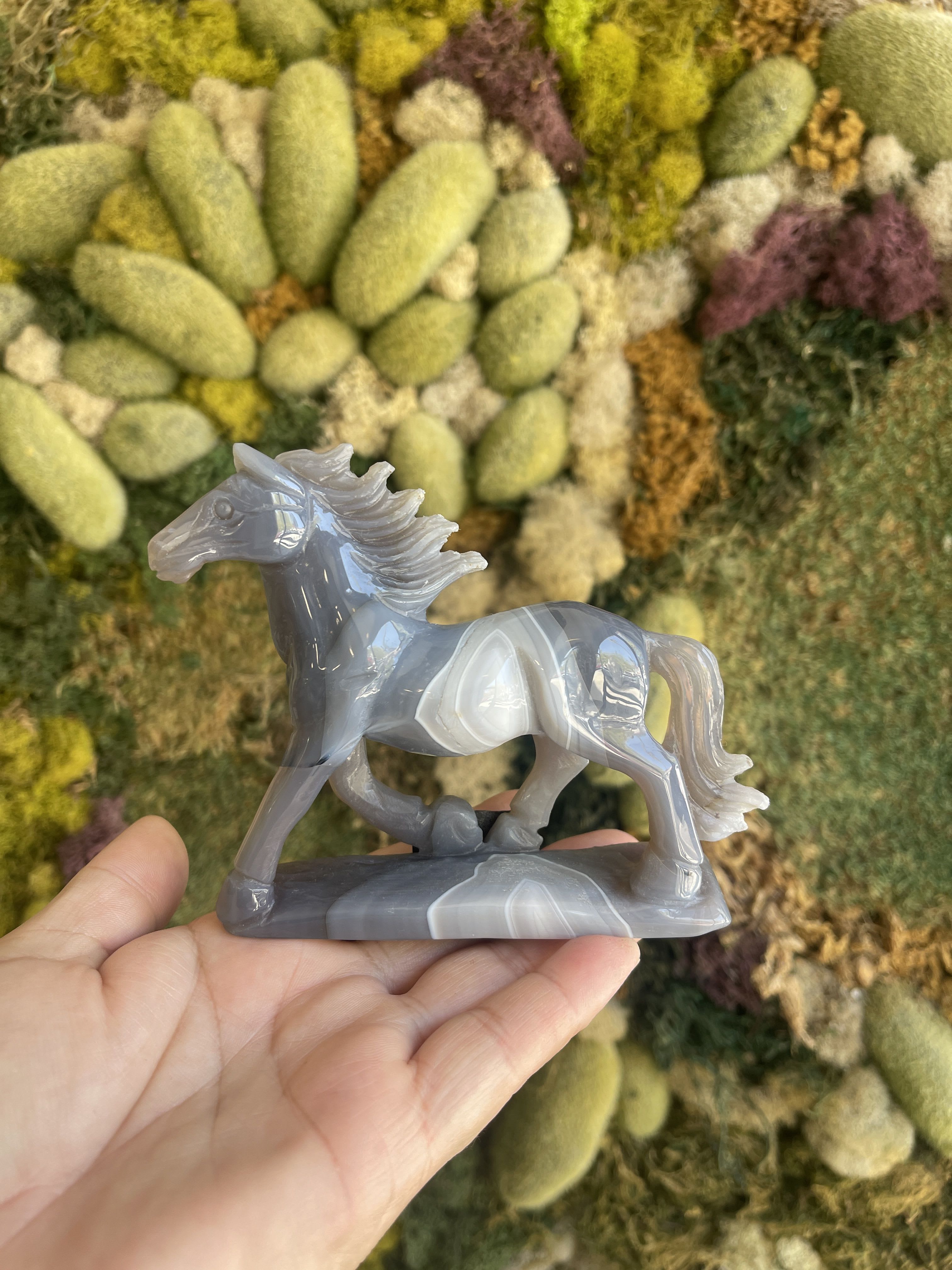 Agate Horse - Beautifully carved