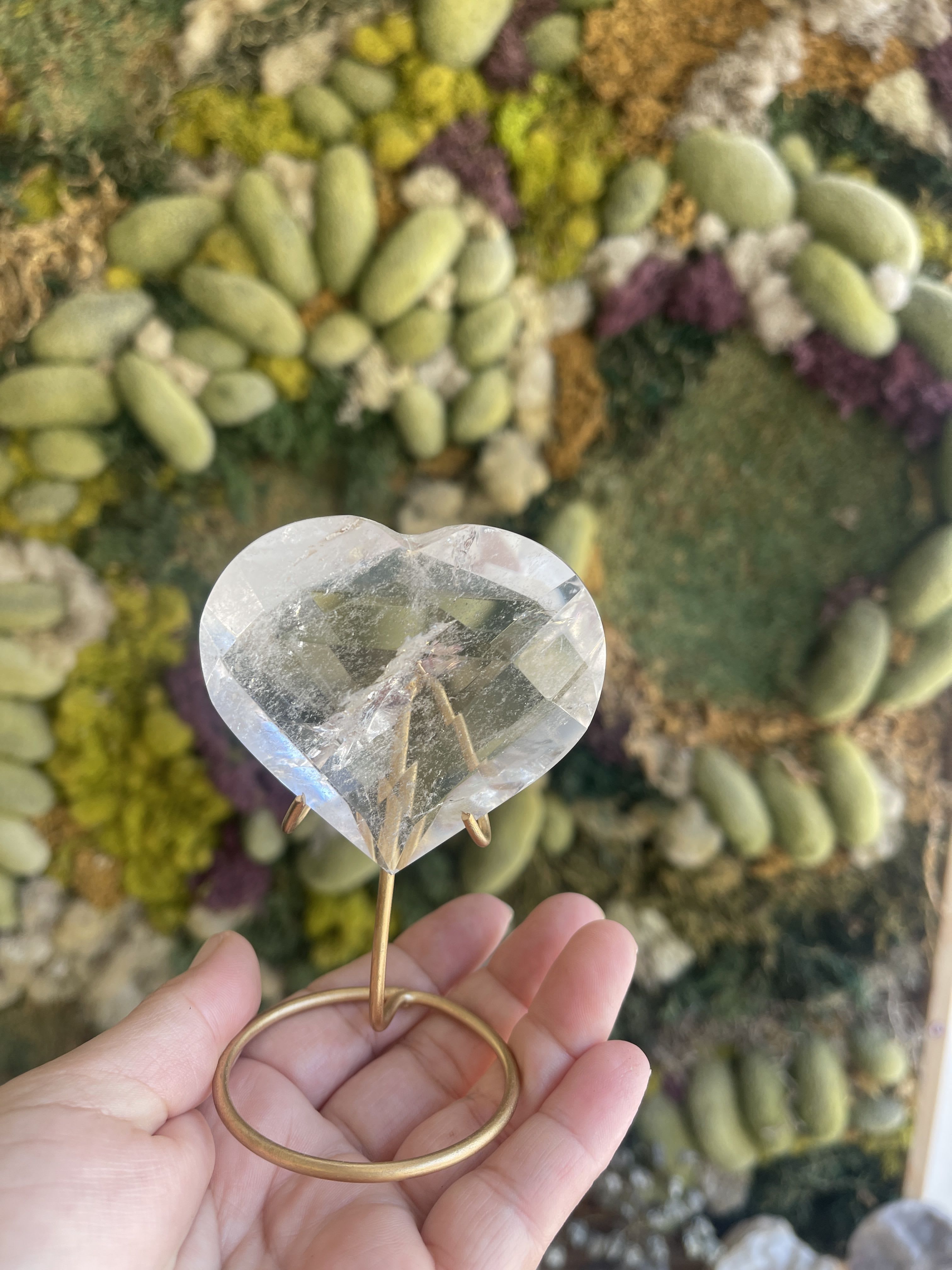 Faceted Quartz - Heart